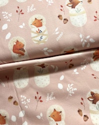Woodland babies pink ribbjersey