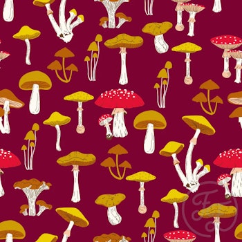 OD- Mushrooms in Wine Red
