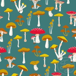OD- Mushrooms in Beetle Green