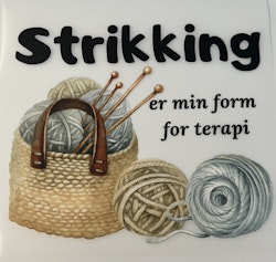 Strikking er min form for terapi DTF