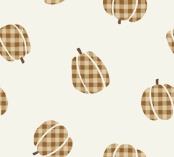OD- Spaced Out Gingham Pumpkins Brown Large