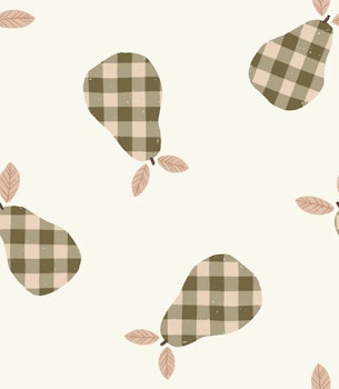 OD- Gingham Pears Brown Small