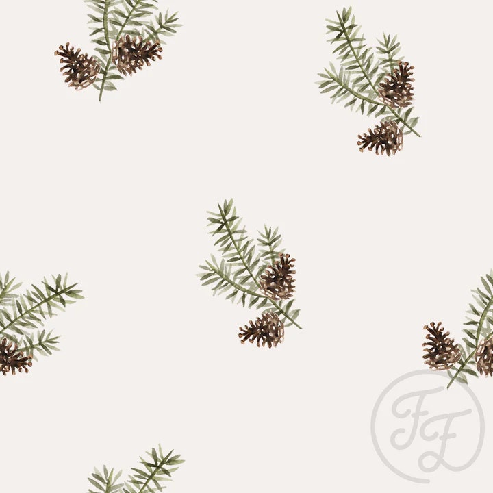 OD- Fir Branches Offwhite