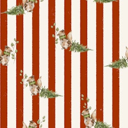 OD- Red Stripes Squirrels with trees