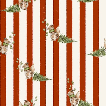 OD- Red Stripes Squirrels with trees