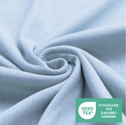 Ribbjersey light blue