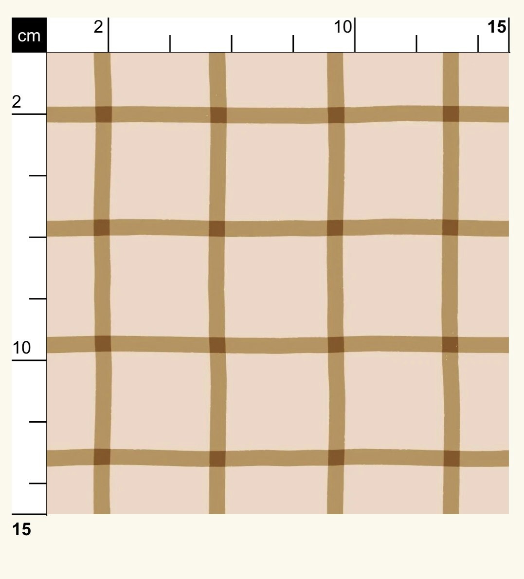 OD- Windowpane Check Ocre on Pink