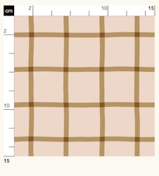 OD- Windowpane Check Ocre on Pink