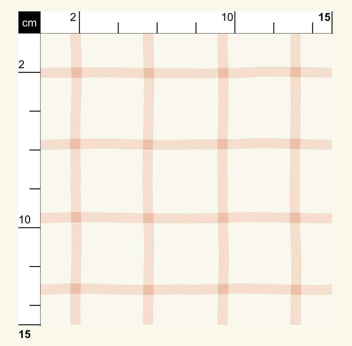 OD- Windowpane Check Soft Pink on Cream