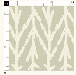OD- Abstract Trees Green and Cream