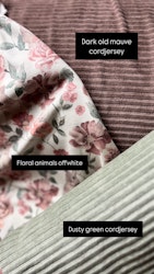 Floral animals offwhite jersey