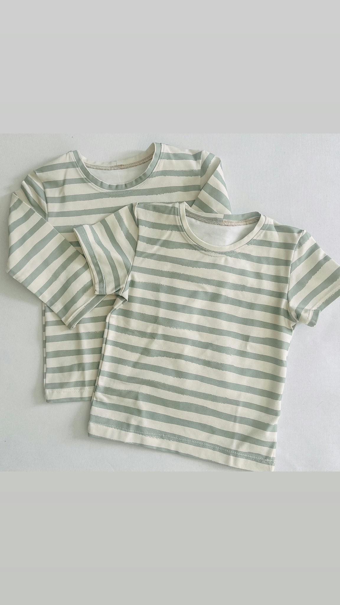 OD- Painted stripes medium green