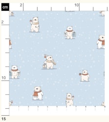 OD- Happy Polarbears in Pastel Blue