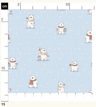 OD- Happy Polarbears in Pastel Blue
