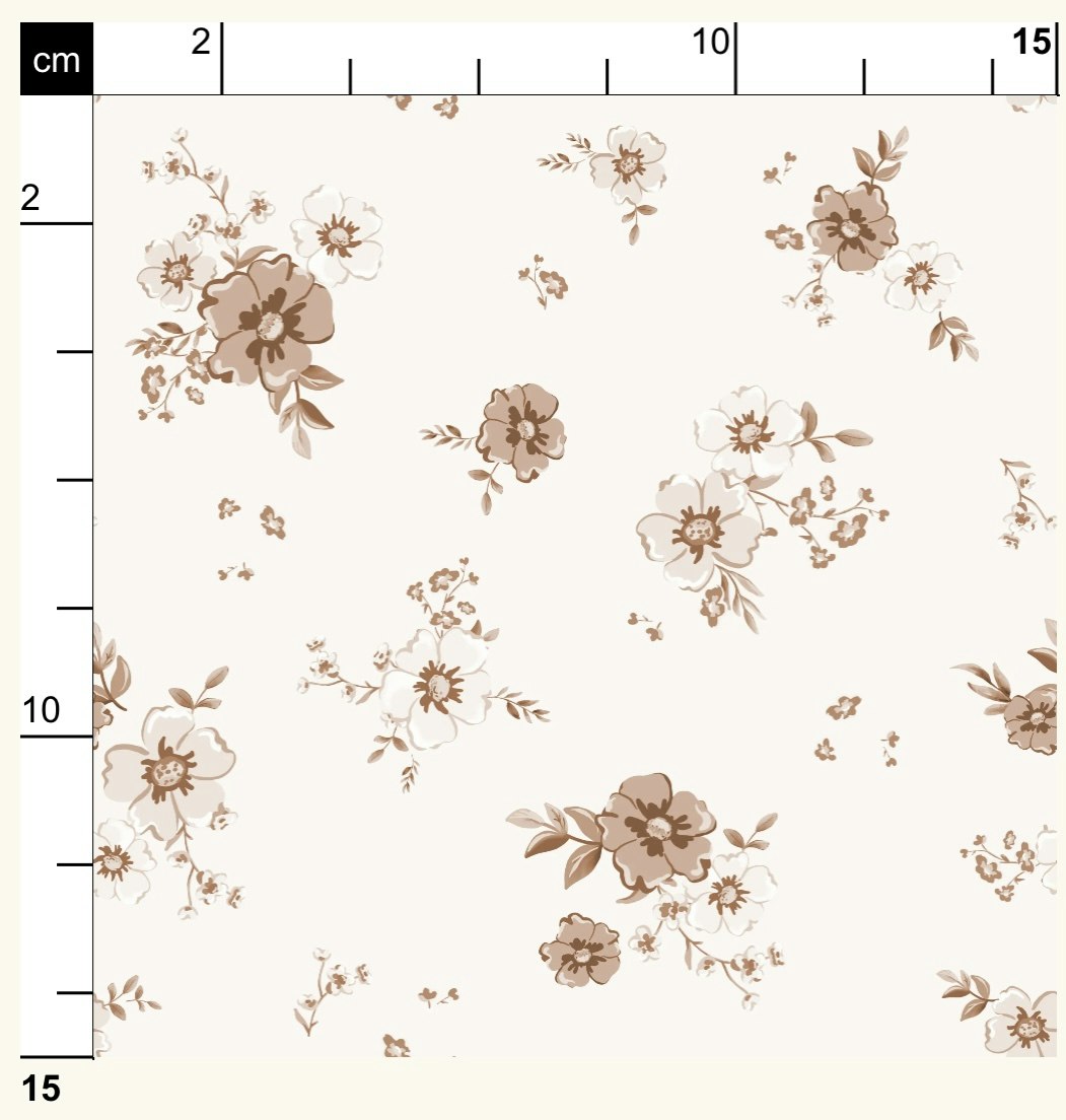 OD- Floral Lori Brown Offwhite