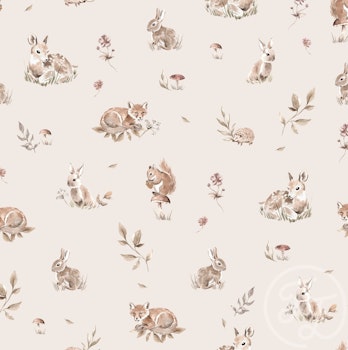 Winter animals sand
