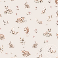 Unik bit winter animals beige jersey
