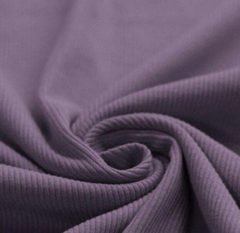 Ribbjersey dusty purple