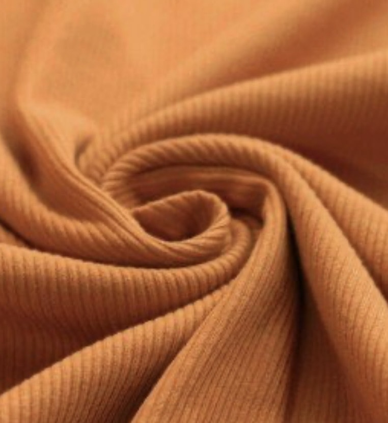 Ribbjersey dusty orange