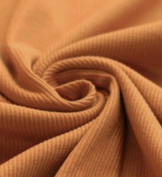 Ribbjersey dusty orange