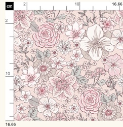 OD- Retro Flowers Light Pink