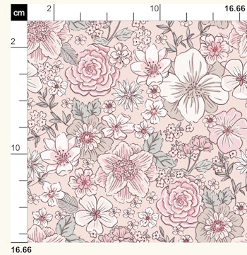 OD- Retro Flowers Light Pink