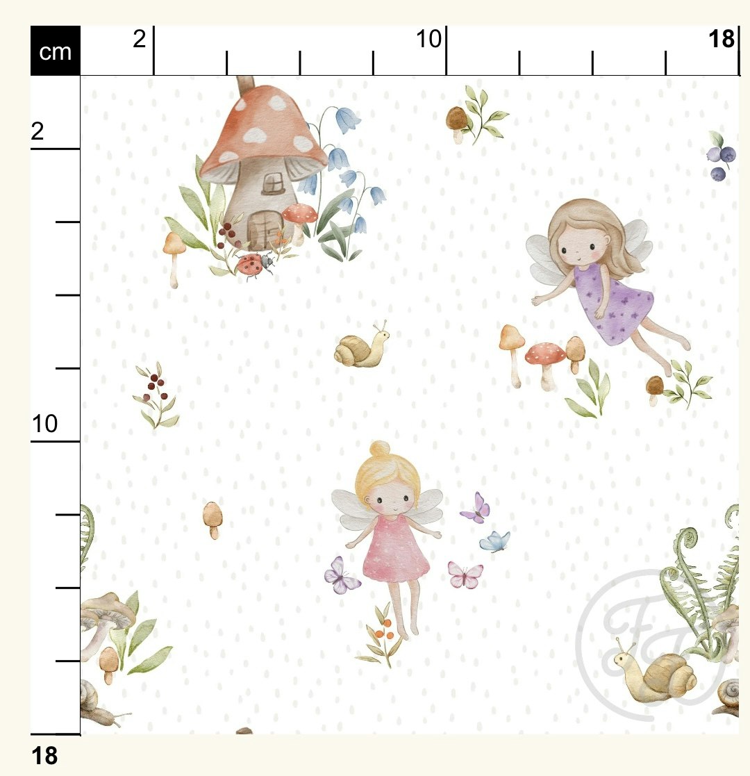 Forest Fairies White Brush Jersey