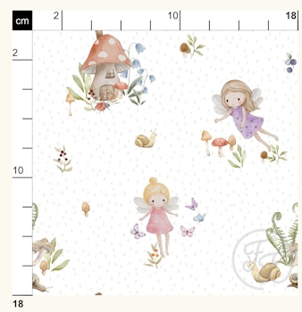 Forest Fairies White Brush Jersey