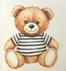 DTF bamse med stripete genser