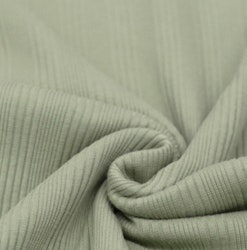 Iregulær ribbjersey dusty green