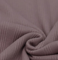 Iregulær Ribbjersey old mauve