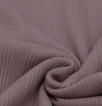 Iregulær Ribbjersey old mauve
