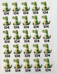 DTF størrelsesmerker dino str 104