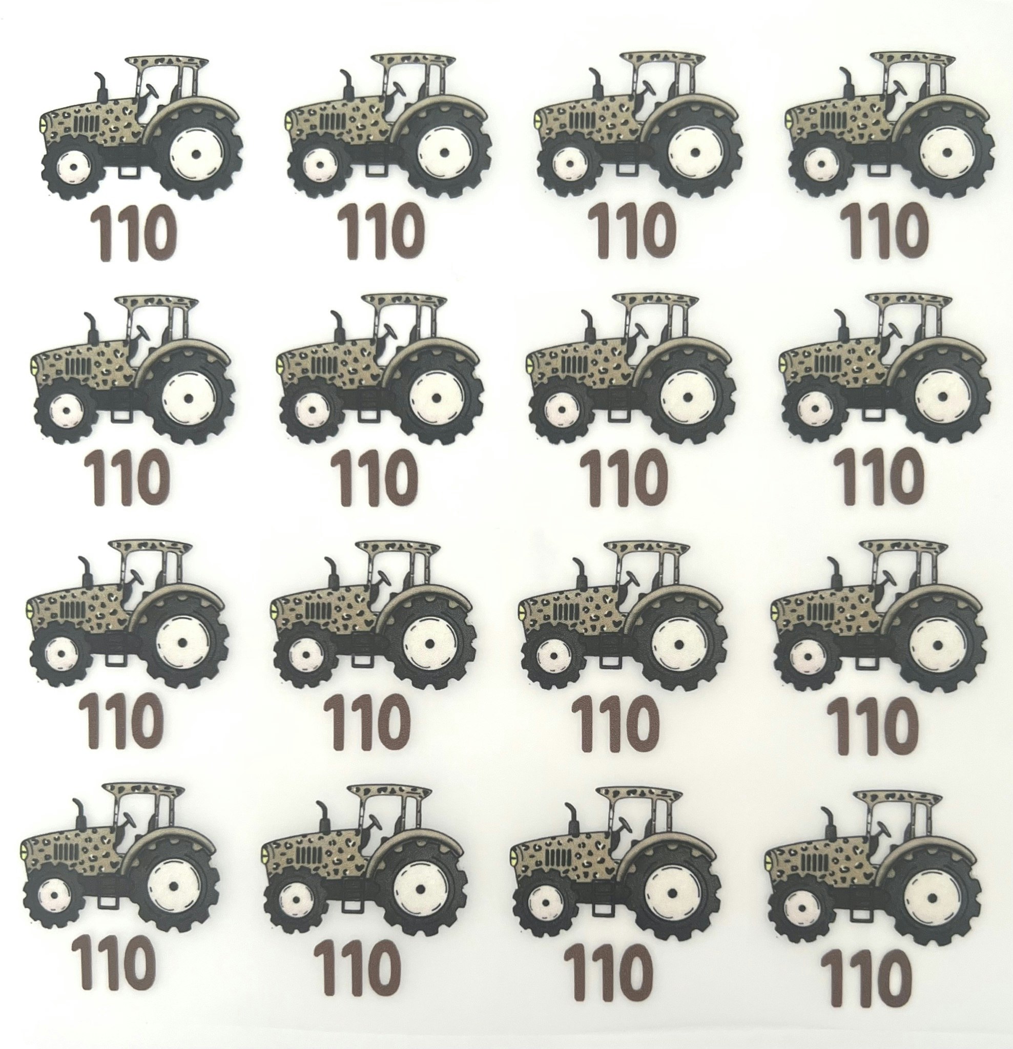 Størrelsesmerker leo traktor 110
