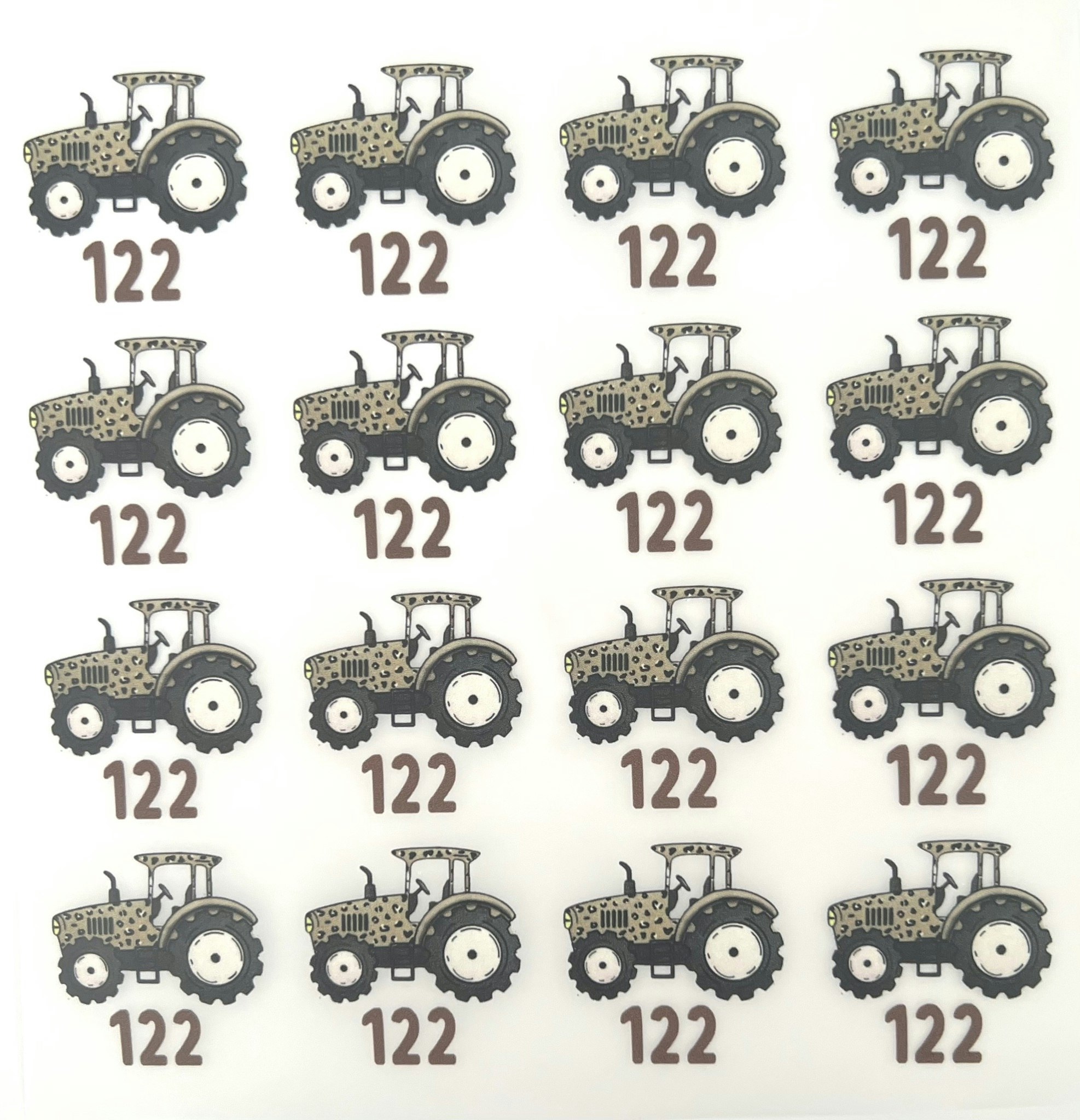 Størrelsesmerker leo traktor 122