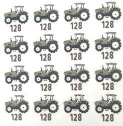 Størrelsesmerker leo traktor 128