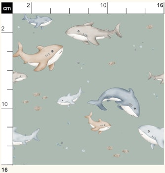 OD- Shark and Baby Seafoam