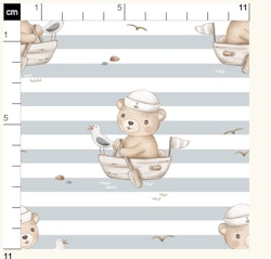 OD- Bear on Boat Sky Stripes