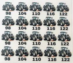 DTF størrelsesmerke sort traktor multi