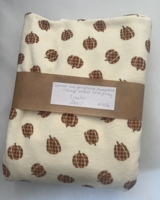 Spaced Out Gingham Pumpkins Orange small 1 meter