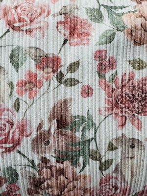 Uregelmessig ribb floral animals