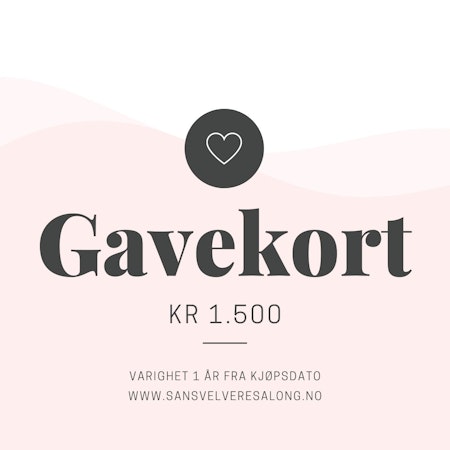 Gavekort kr 1500