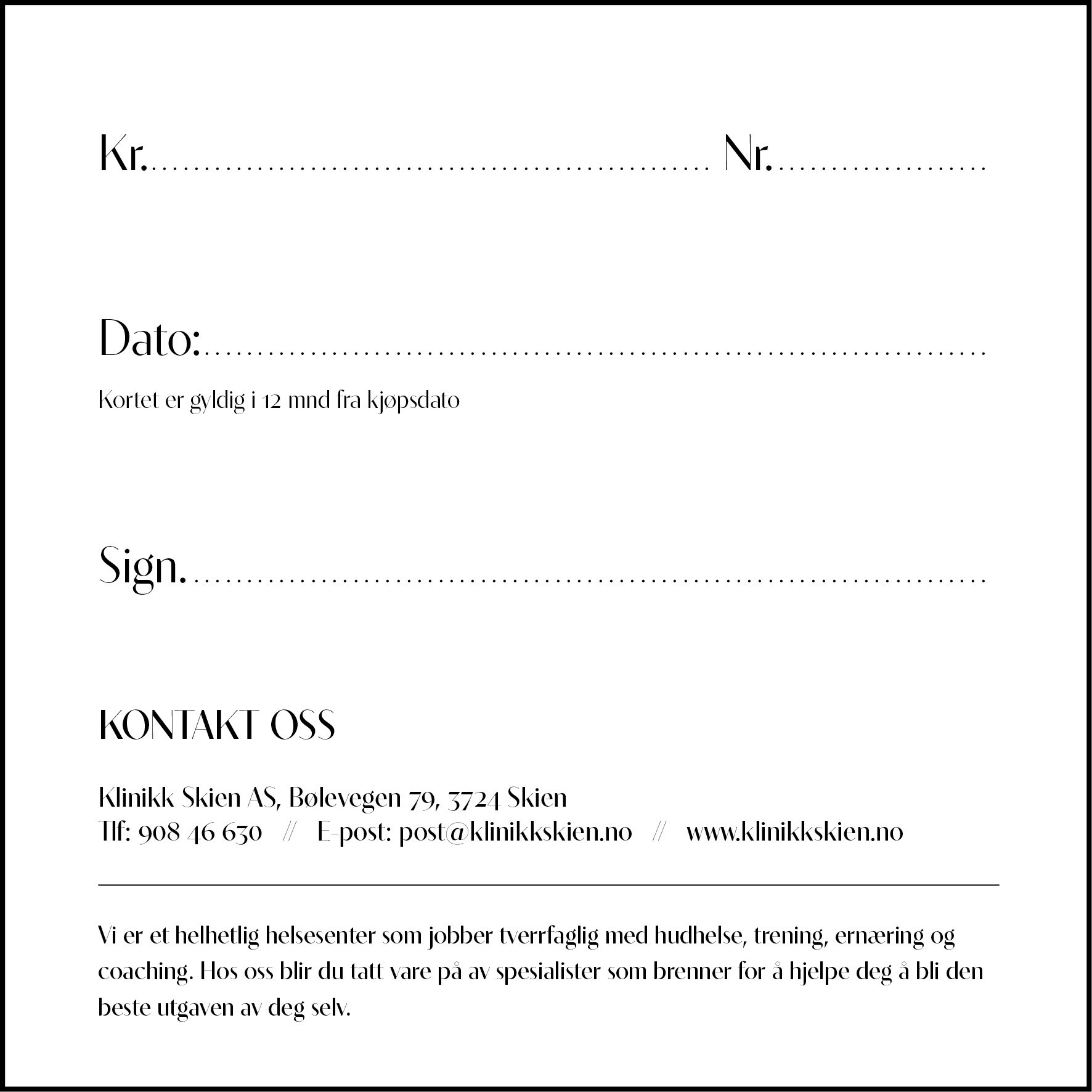 Gavekort - 1.000,-