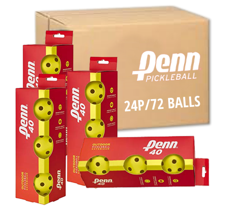 Penn 40 3-Pack Pickleballboll Hel låda 24st. 3-pack