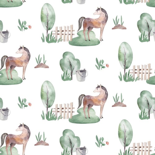 French Terry Horses