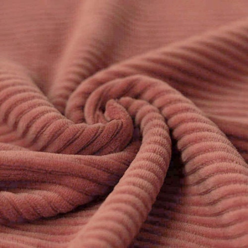 Big Knit Corduroy Jersey Clay Pink