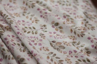 Rib Knit Jersey Leaves