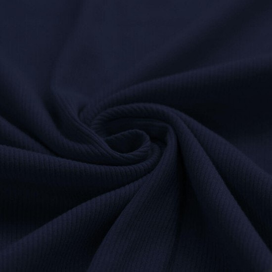 Rib Knit Jersey Navy
