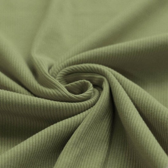 Rib Knit Jersey Olive