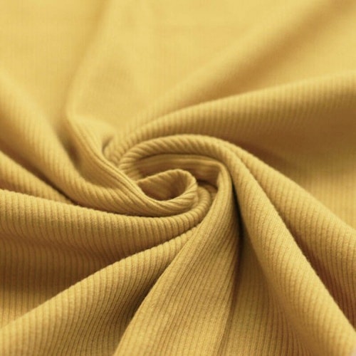 Rib Knit Jersey Mustard